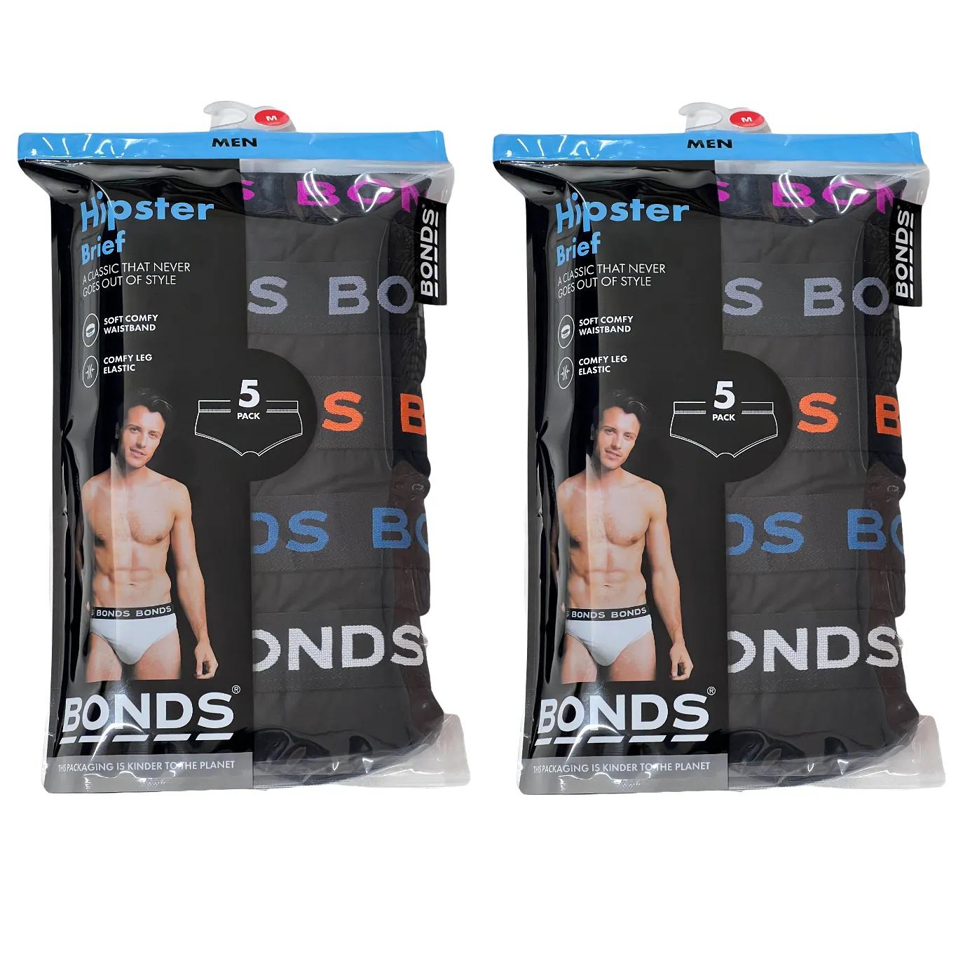 10 x Pairs Bonds Mens Hipster Brief Underwear Assorted 06K Pack