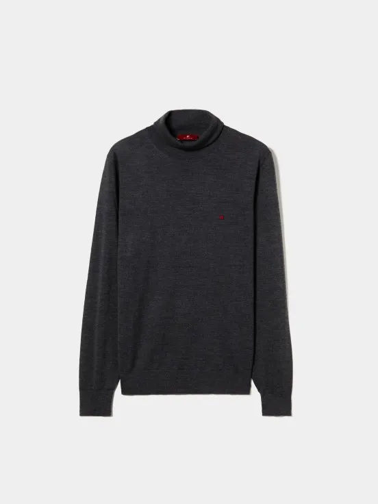 100% wool turtleneck sweater