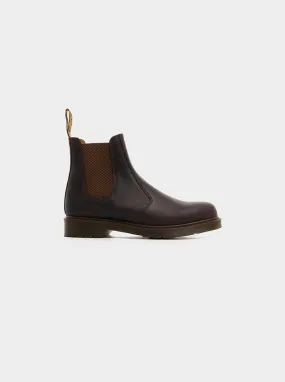 2976 Crazy Horse Leather Chelsea Boots, Dark Brown