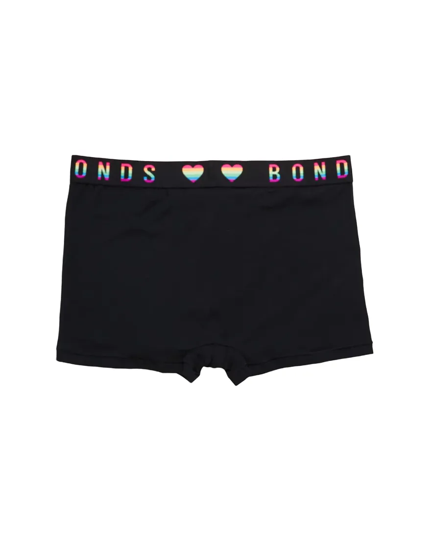 3 x Bonds Mens Guyfront Pride Trunk Underwear Undies Black