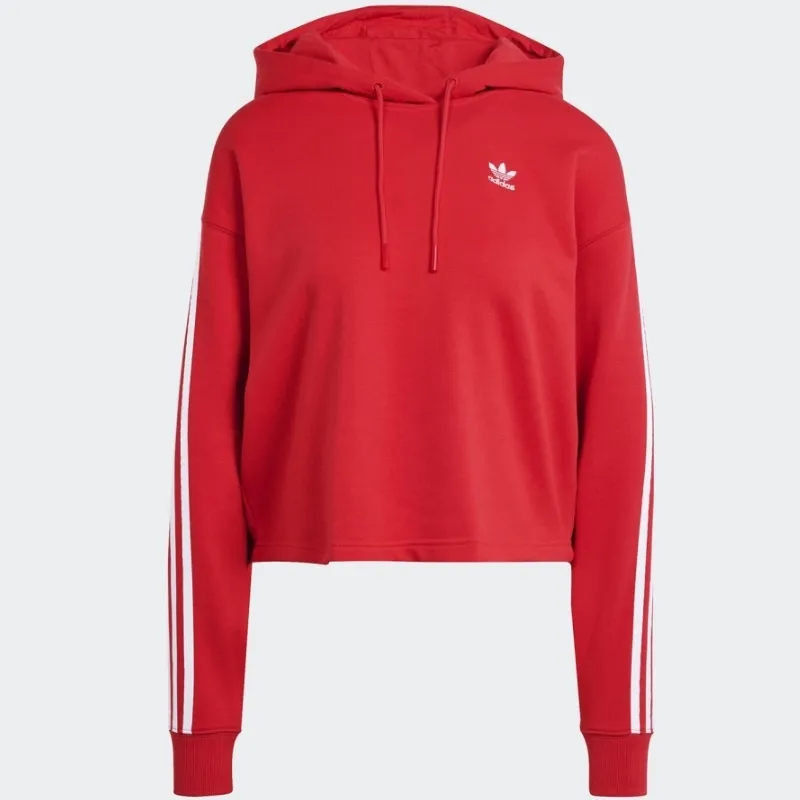 adidas  |Adicolor 3-Stripes Short Hoodie