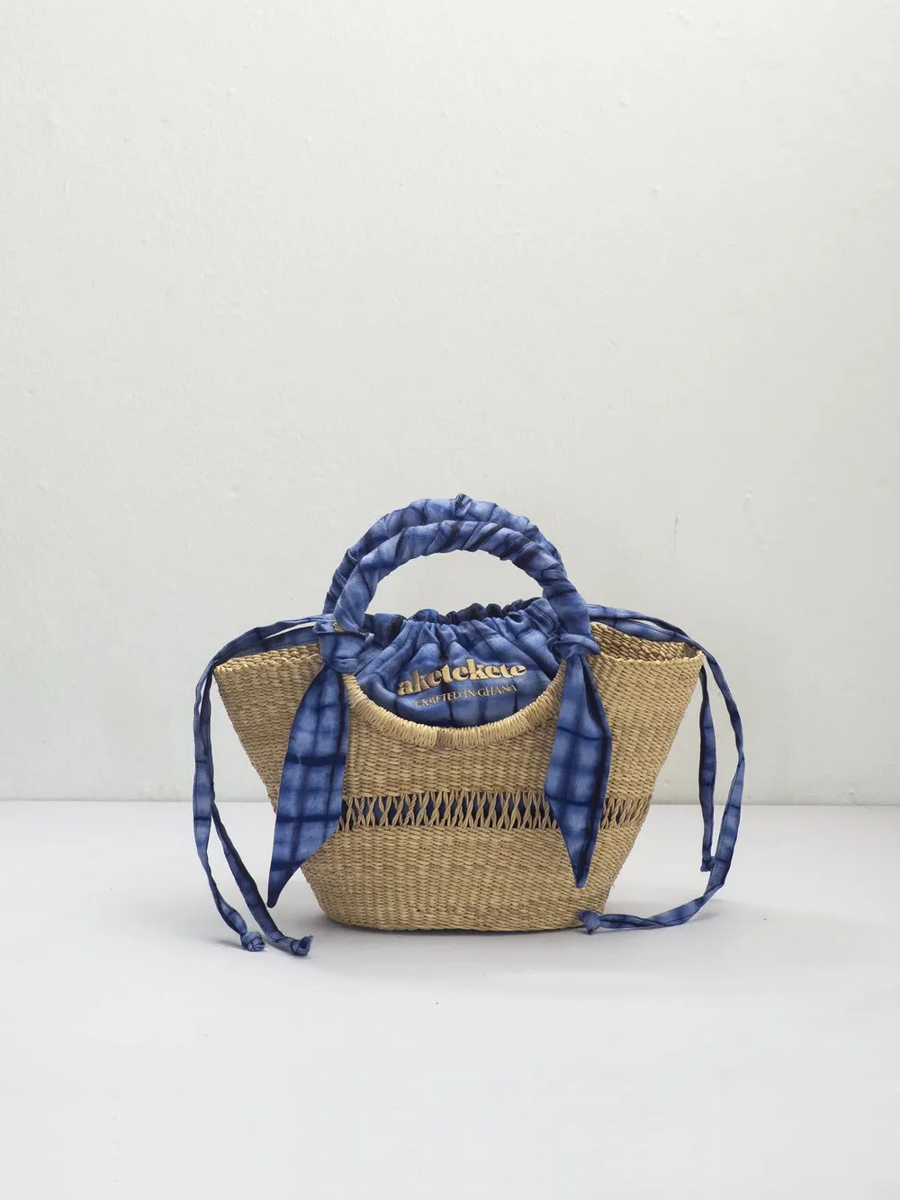 AKETEKETE Woven Butterfly Tote Bag - Small