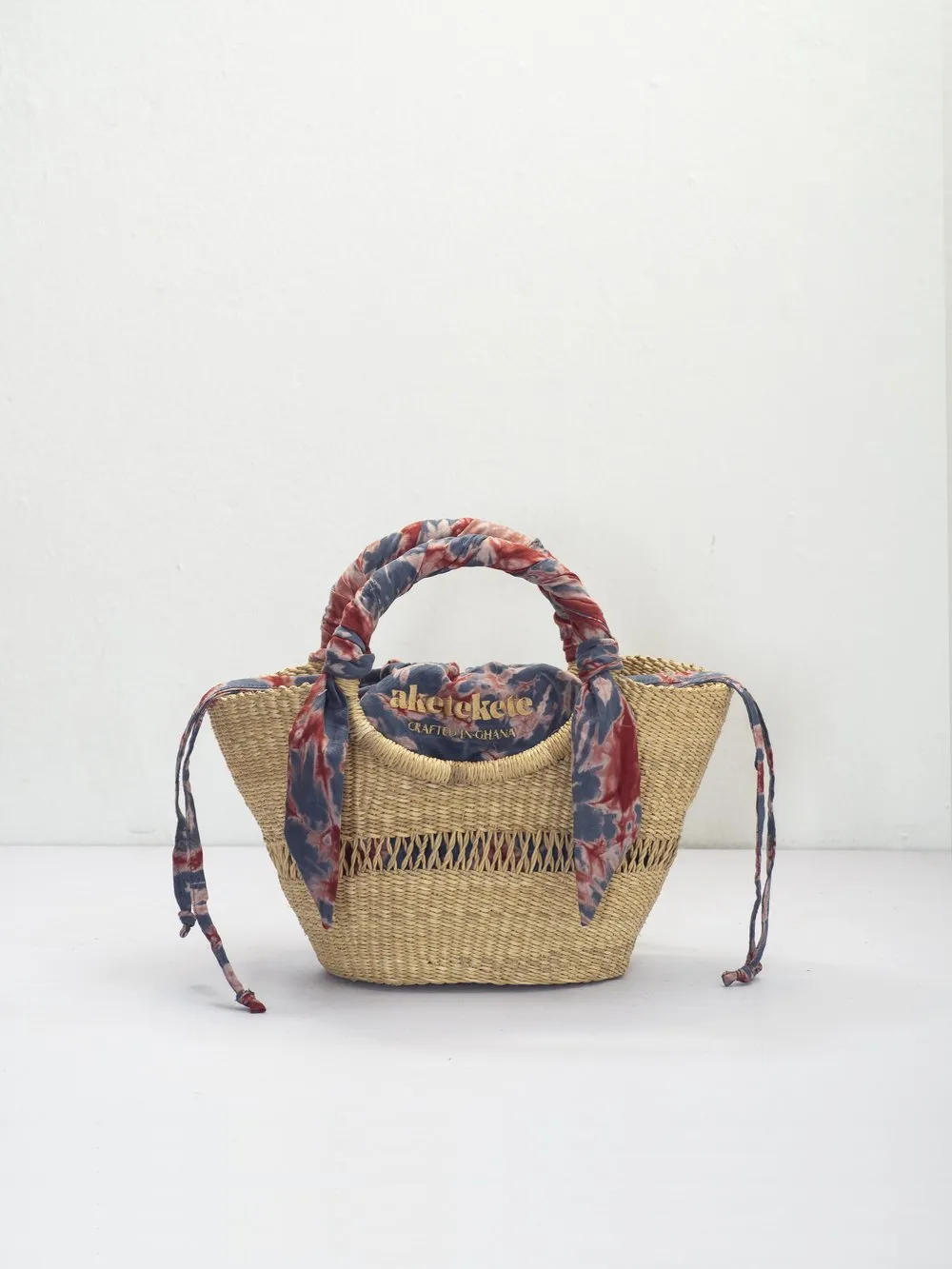 AKETEKETE Woven Butterfly Tote Bag - Small