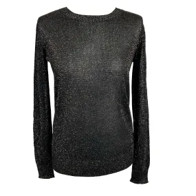 A.P.C. Black Metallic Knit Sweater S