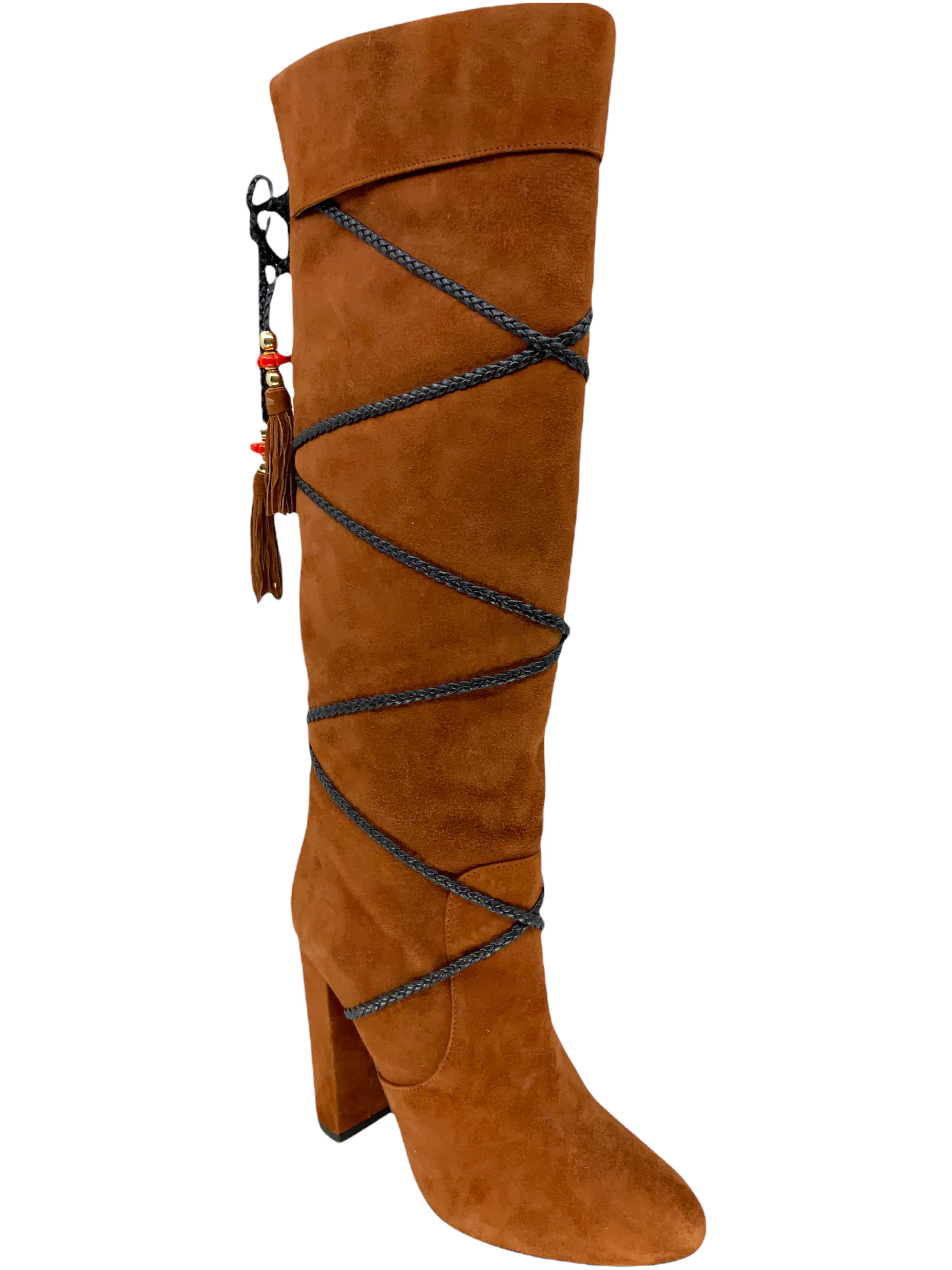 Aquazzura Suede Moonshine Knee High Boots Size 7.5