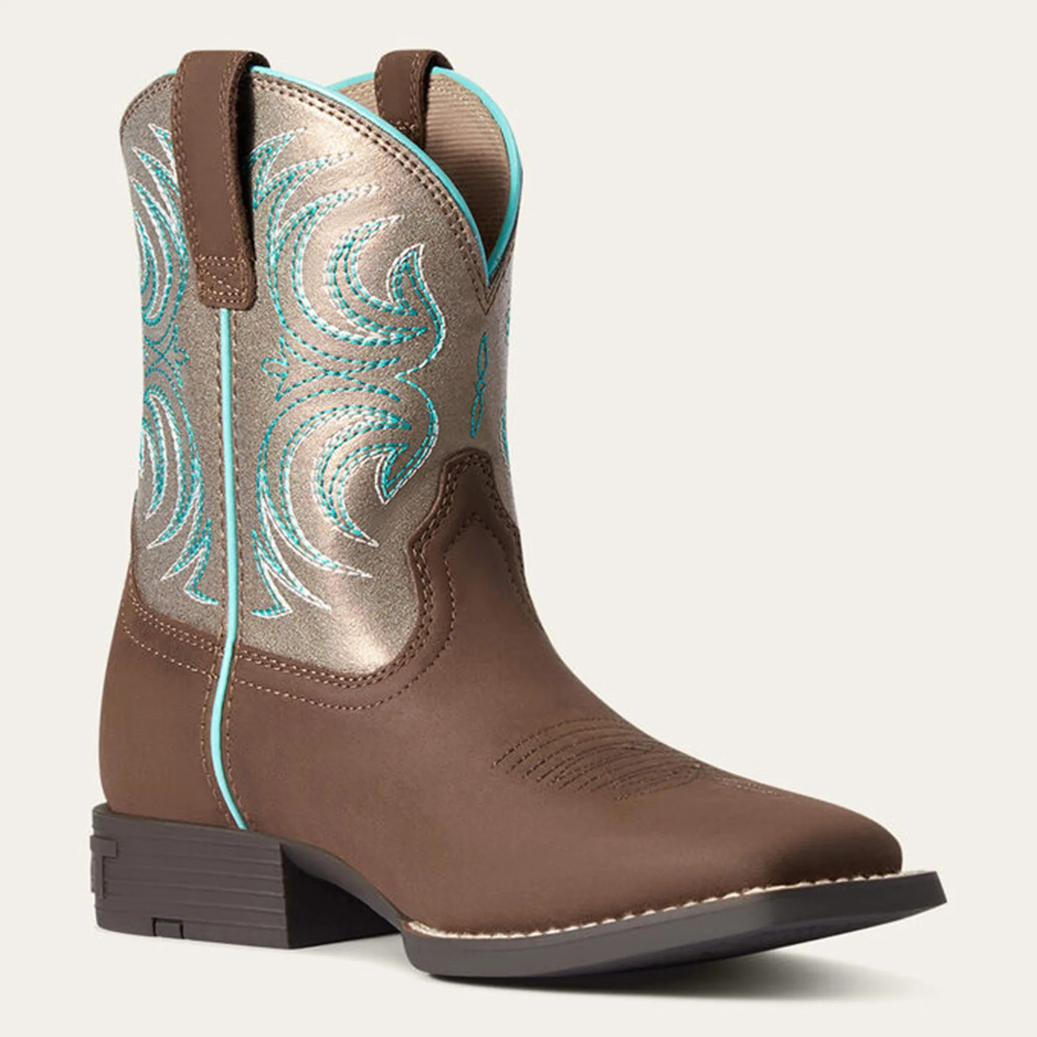 Ariat Kid's Clay & Metallic Bronze Storm Boots