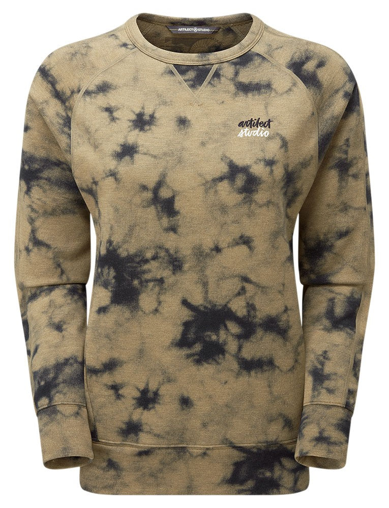 Artilectual Crew Script Sweater                             Tie Dye