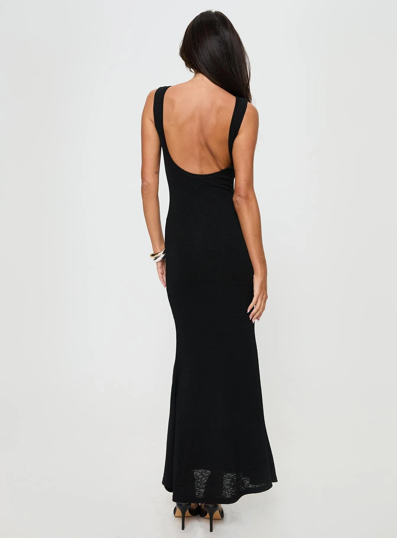 Ashen Maxi Dress Black