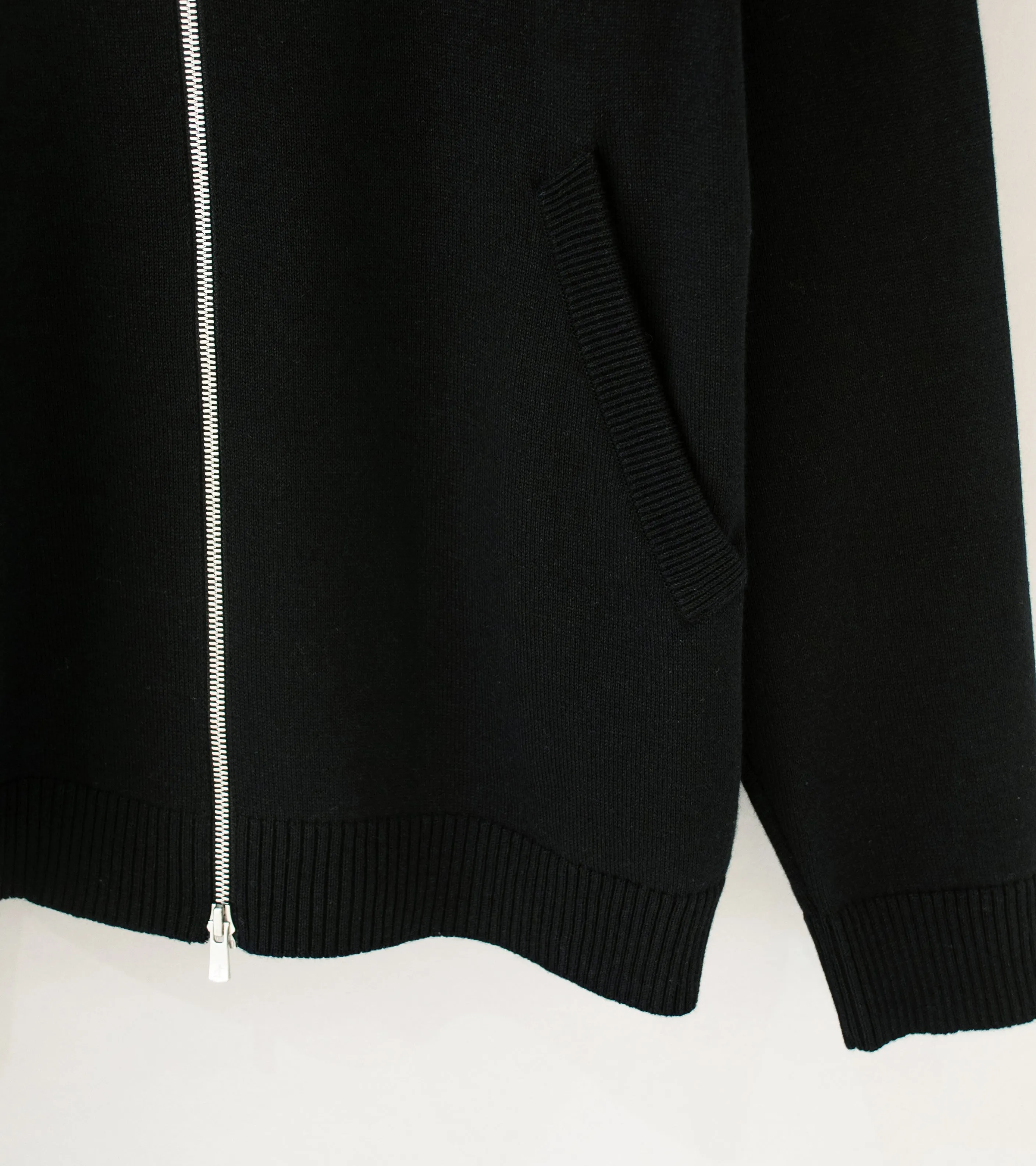 Aton 'Drivers Knit' (Black Wool Washi)