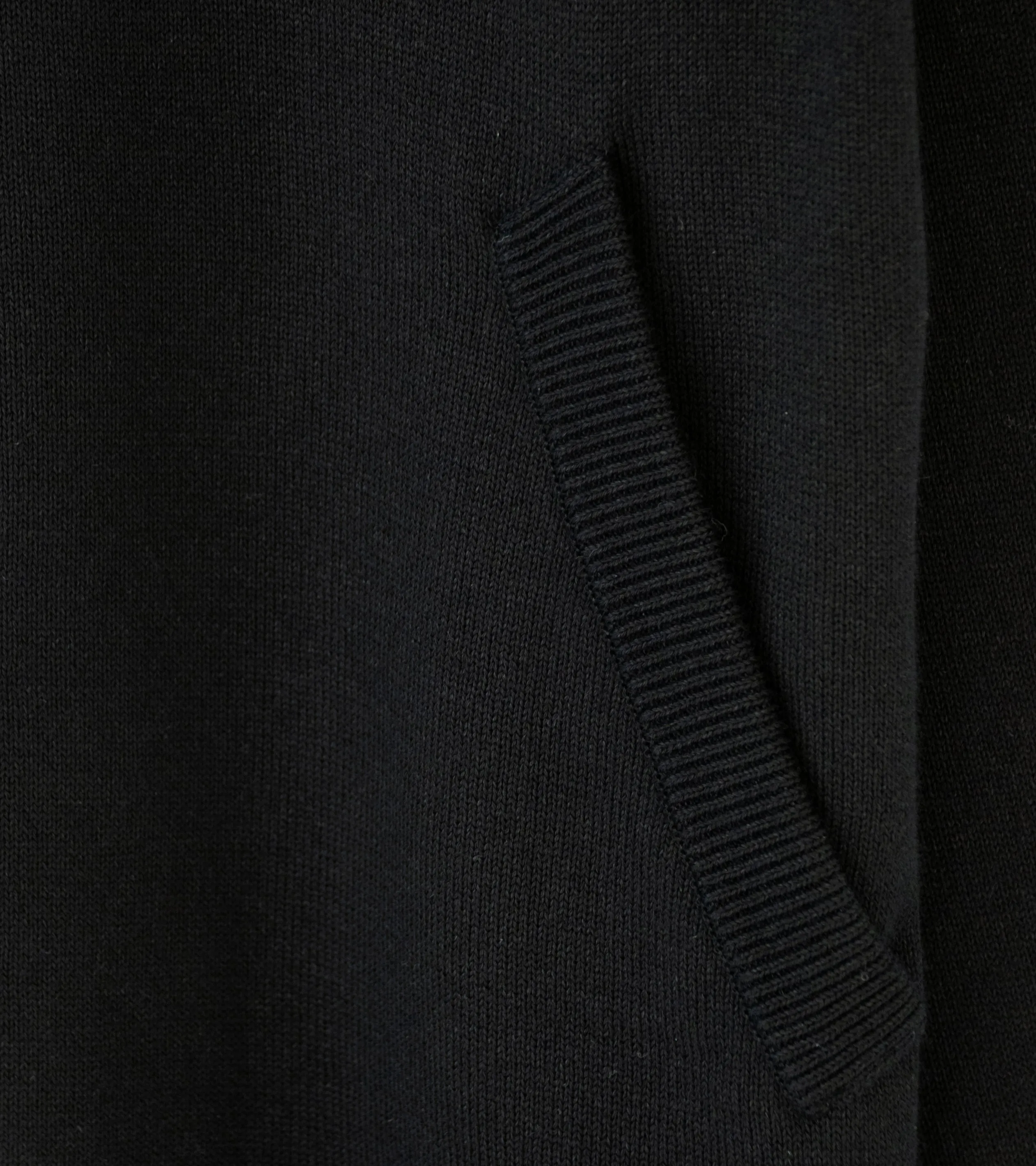 Aton 'Drivers Knit' (Black Wool Washi)