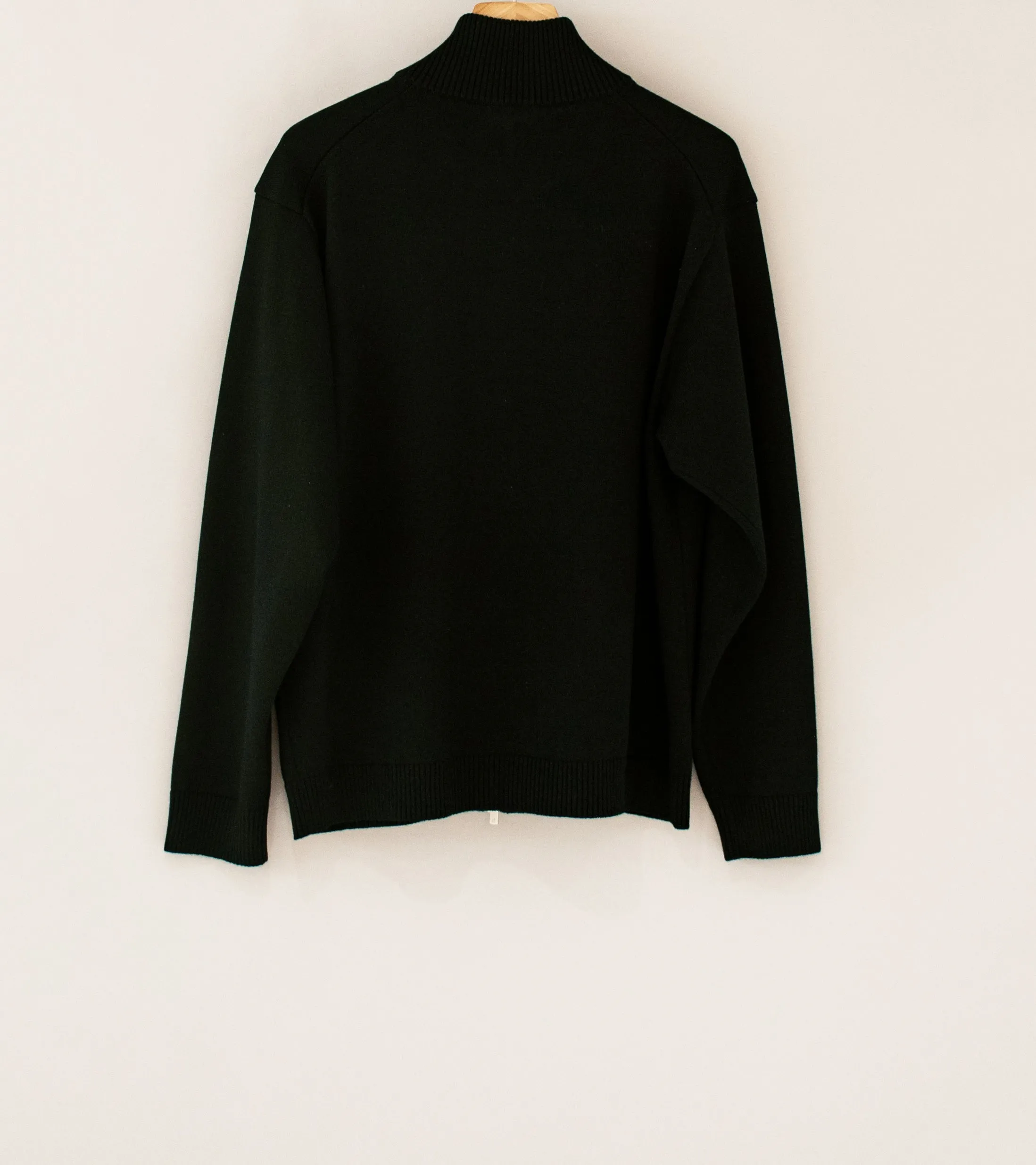 Aton 'Drivers Knit' (Black Wool Washi)