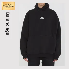 BALENCIAGA  |Activewear Hoodie Oversized in Black