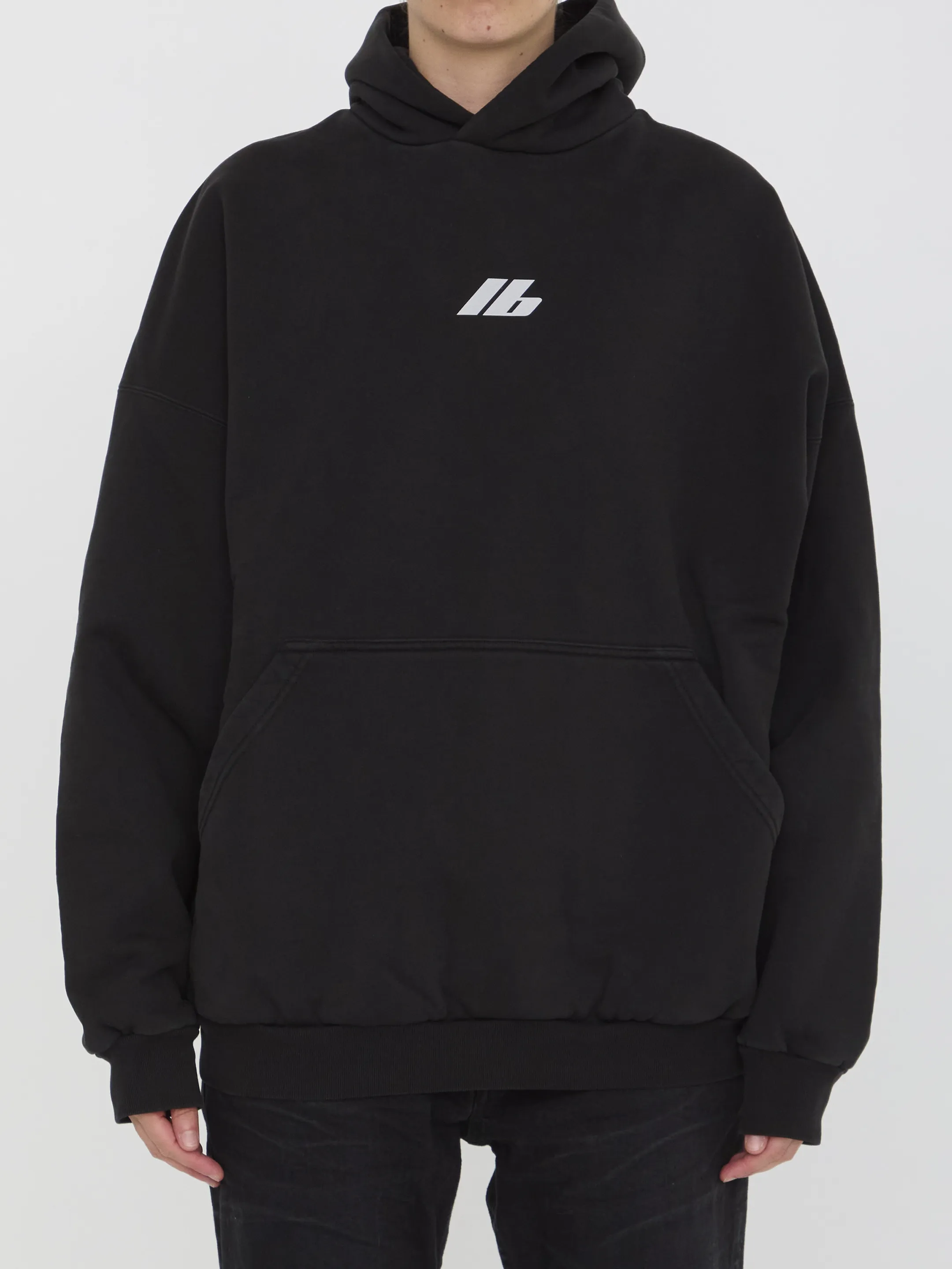 BALENCIAGA  |Activewear Hoodie Oversized in Black