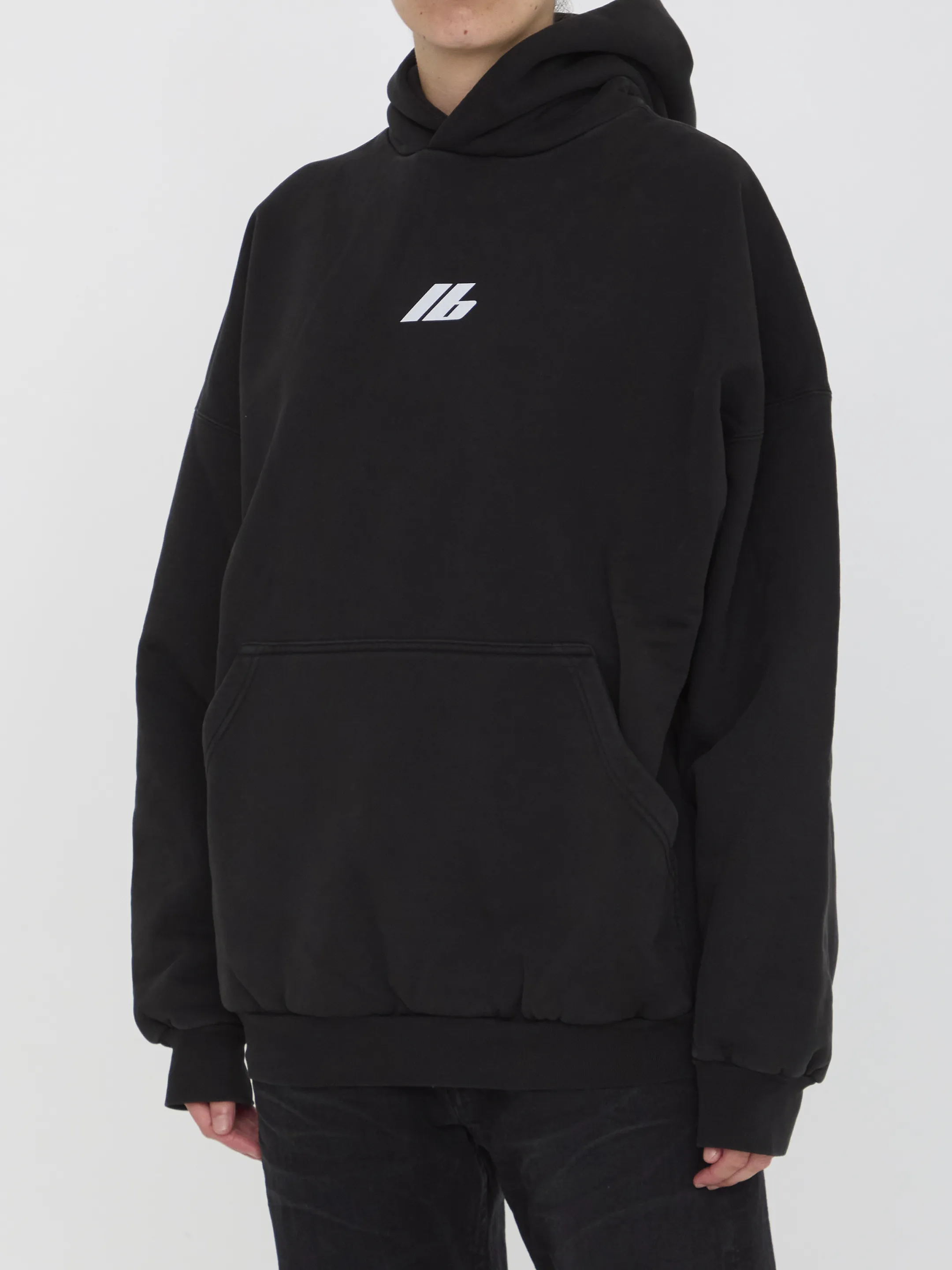 BALENCIAGA  |Activewear Hoodie Oversized in Black