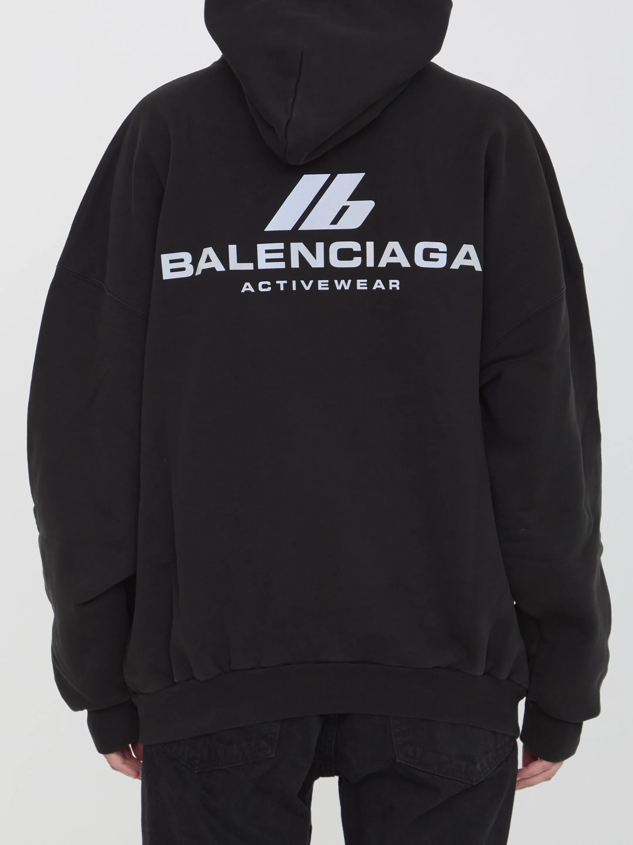 BALENCIAGA  |Activewear Hoodie Oversized in Black