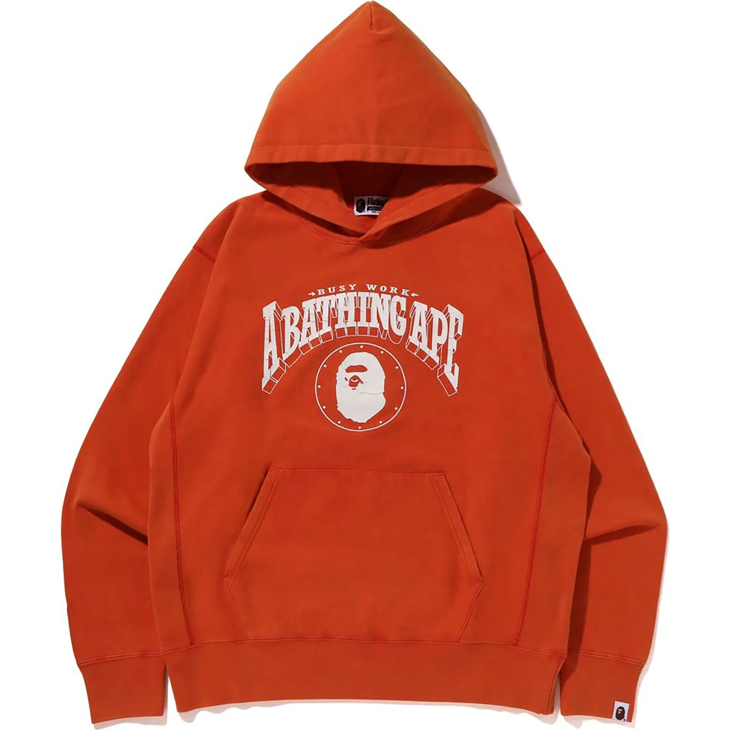 BAPE WASHED RELAXED FIT HOODIE MENS