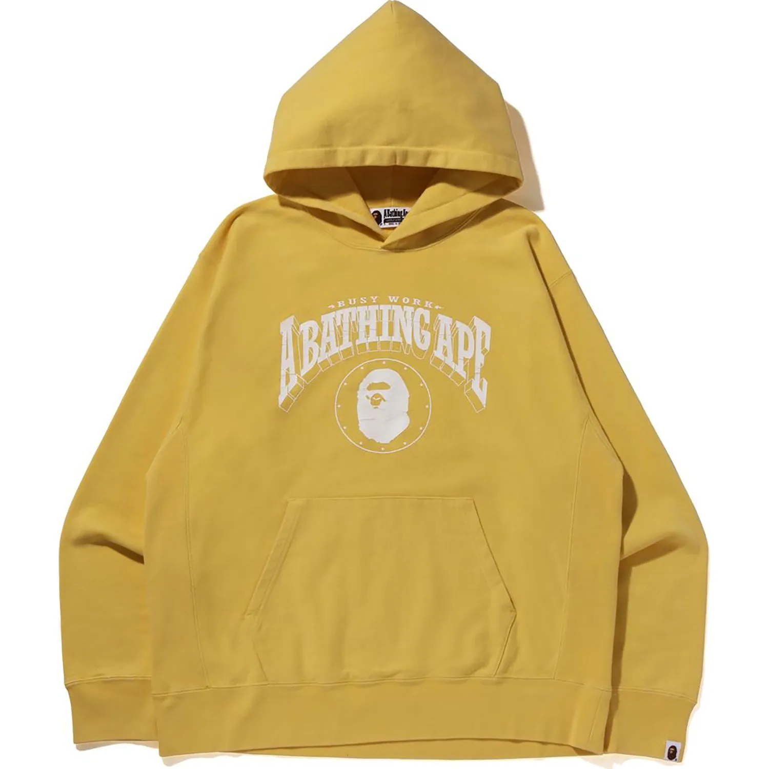 BAPE WASHED RELAXED FIT HOODIE MENS