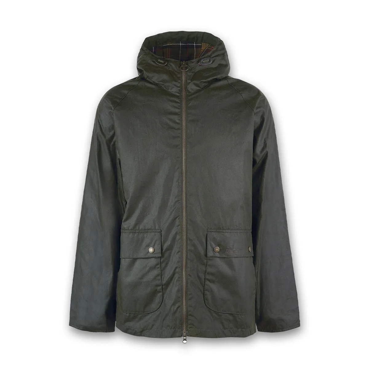 Barbour - Bedale Short Hooded Wax Jacket in Fern