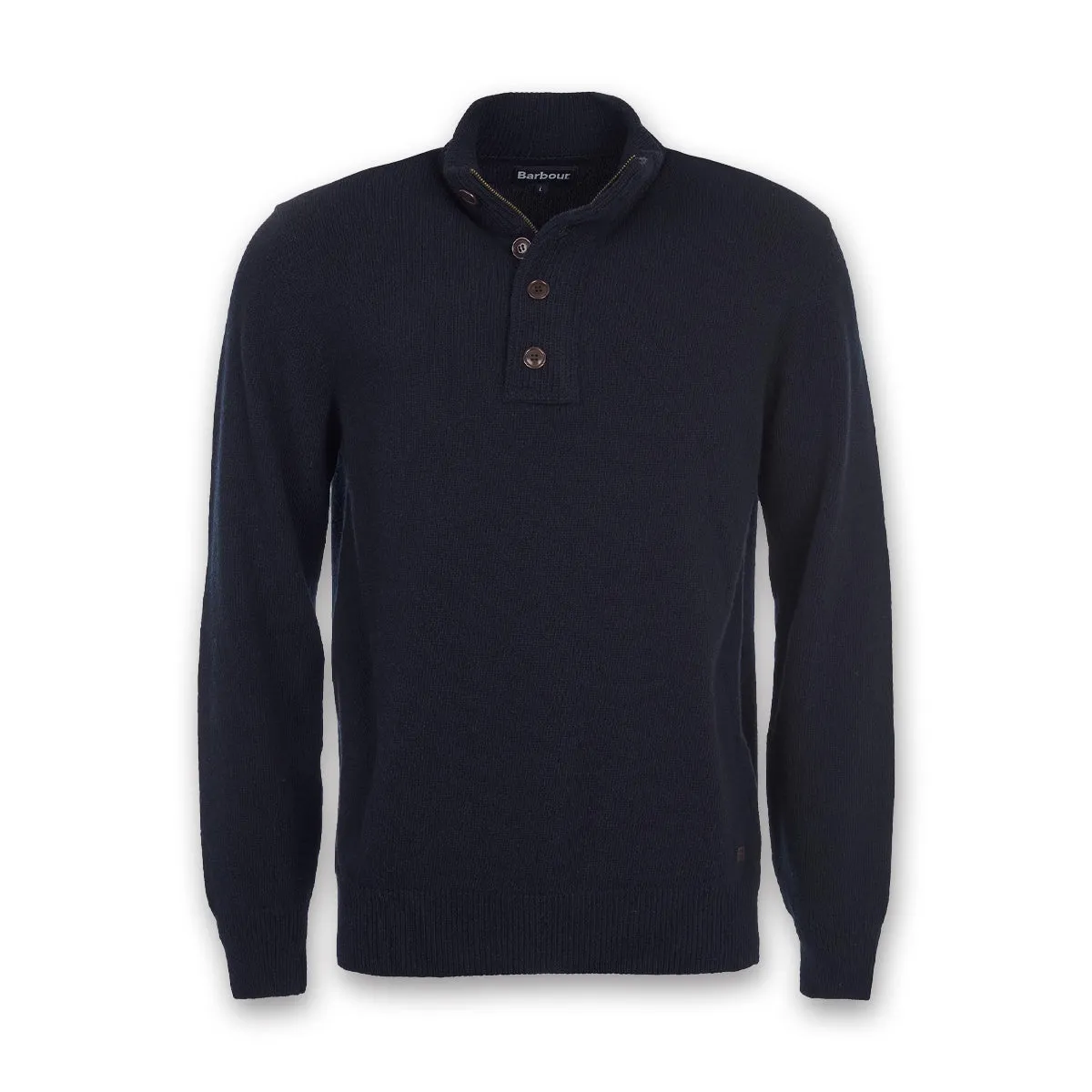 Barbour - Essential Patch Half Zip Jumper in Navy