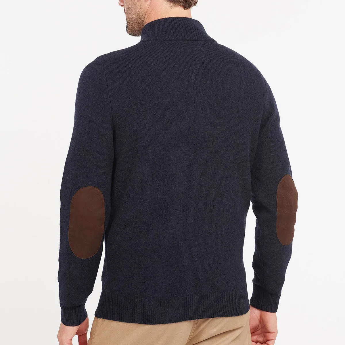 Barbour - Essential Patch Half Zip Jumper in Navy