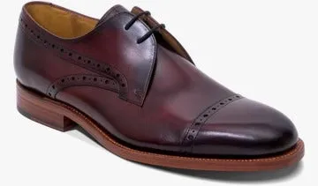 Barker Wye Brogue Toe-Cap Shoe - Brown Calf