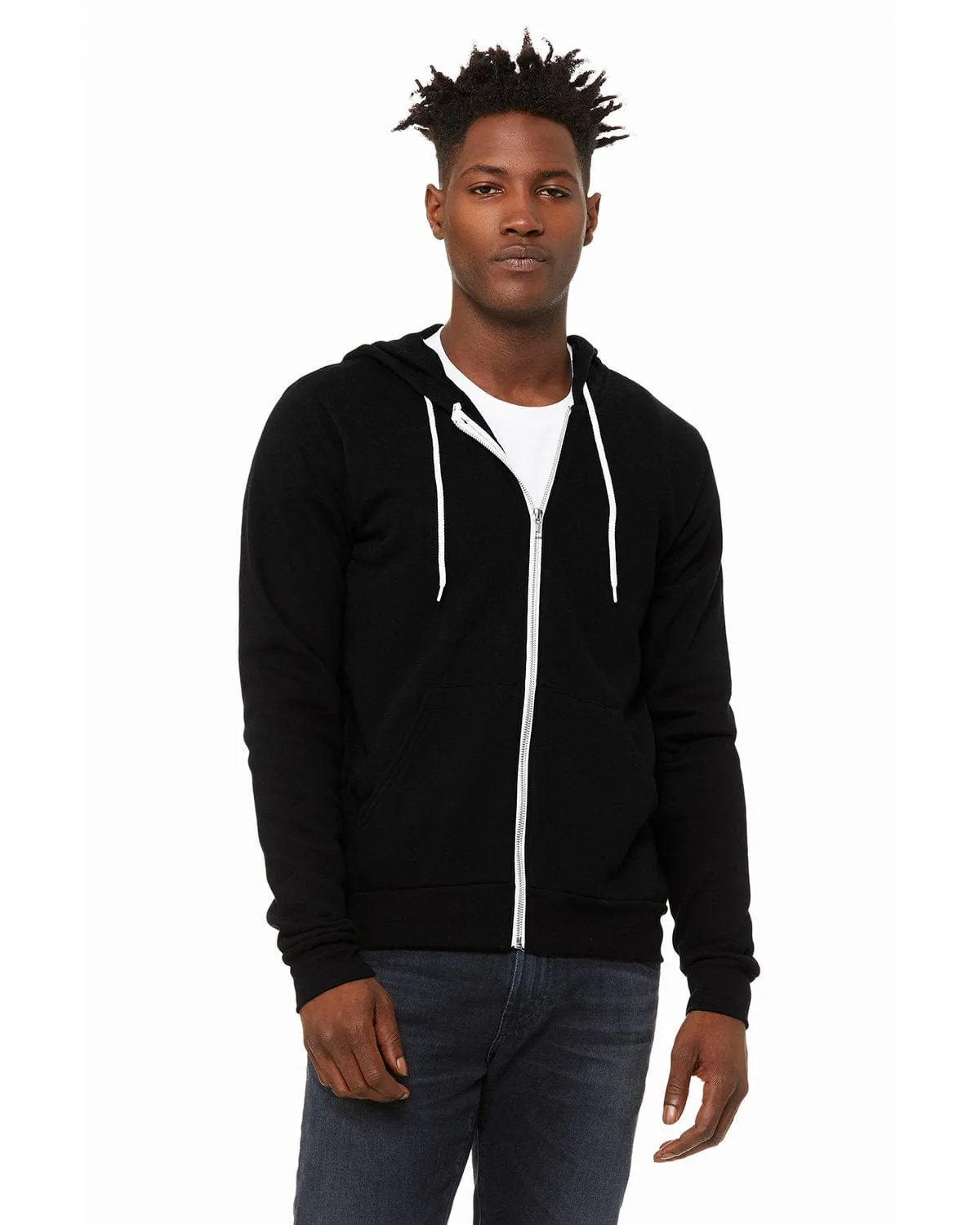 Bella+Canvas 3739: Unisex Sponge Fleece Full-Zip Hoodie