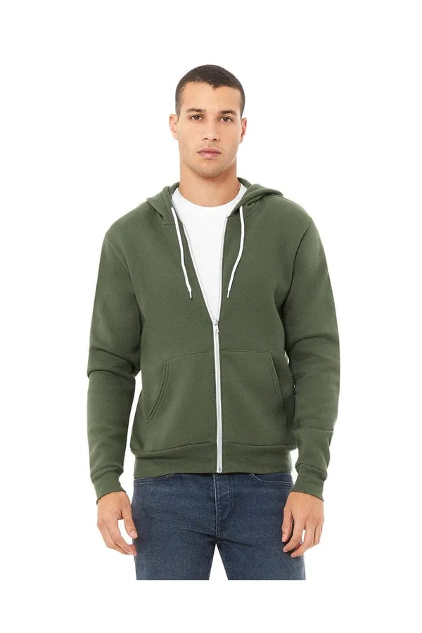 Bella+Canvas 3739: Unisex Sponge Fleece Full-Zip Hoodie