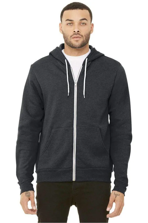 Bella+Canvas 3739: Unisex Sponge Fleece Full-Zip Hoodie