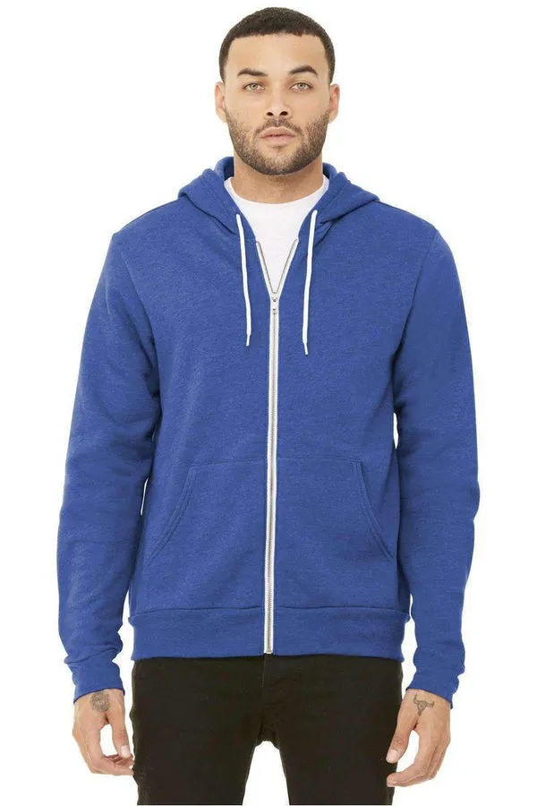 Bella+Canvas 3739: Unisex Sponge Fleece Full-Zip Hoodie