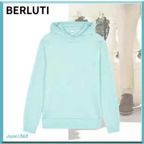 Berluti  |Silk Placed Scritto Pique Hoodie