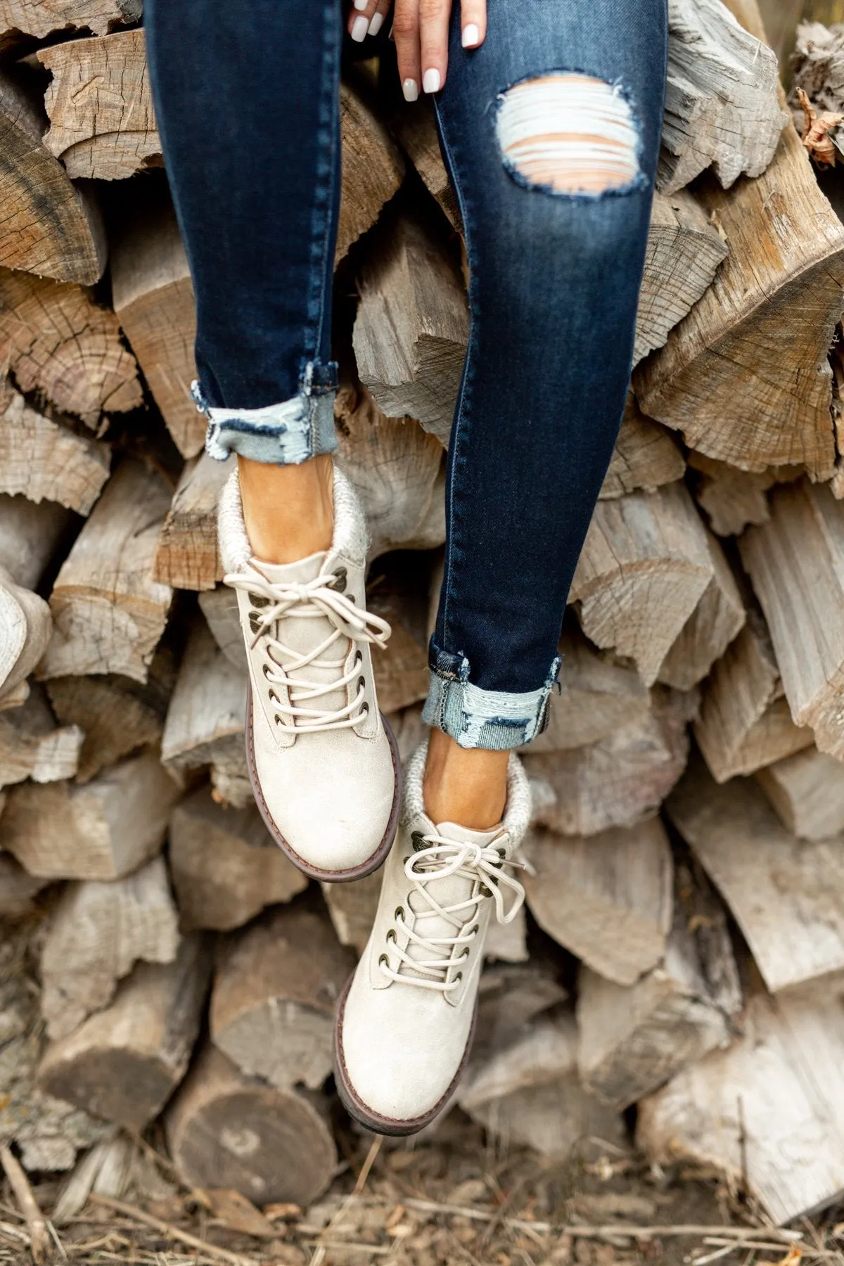 Blowfish Comet Booties- Light Taupe