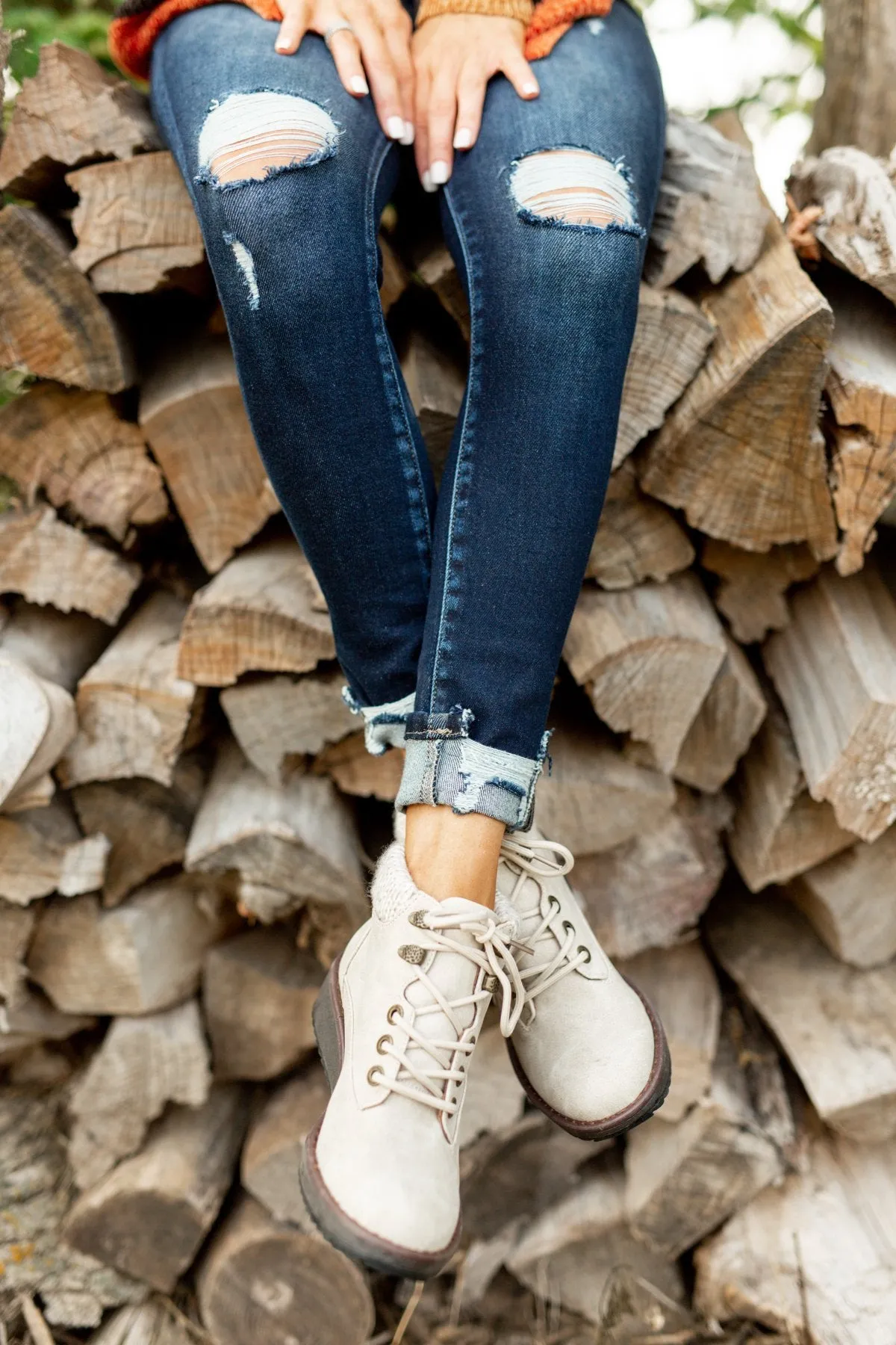 Blowfish Comet Booties- Light Taupe