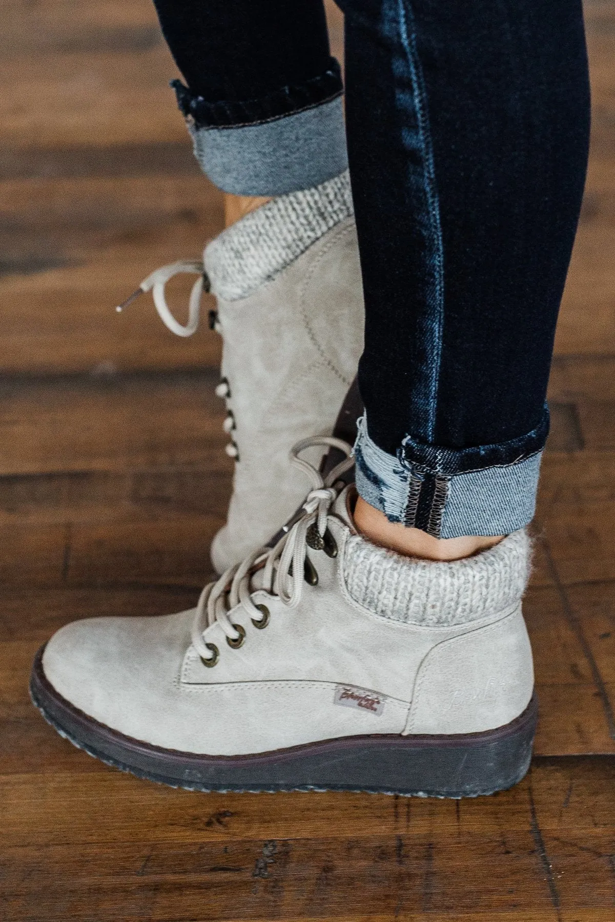 Blowfish Comet Booties- Light Taupe