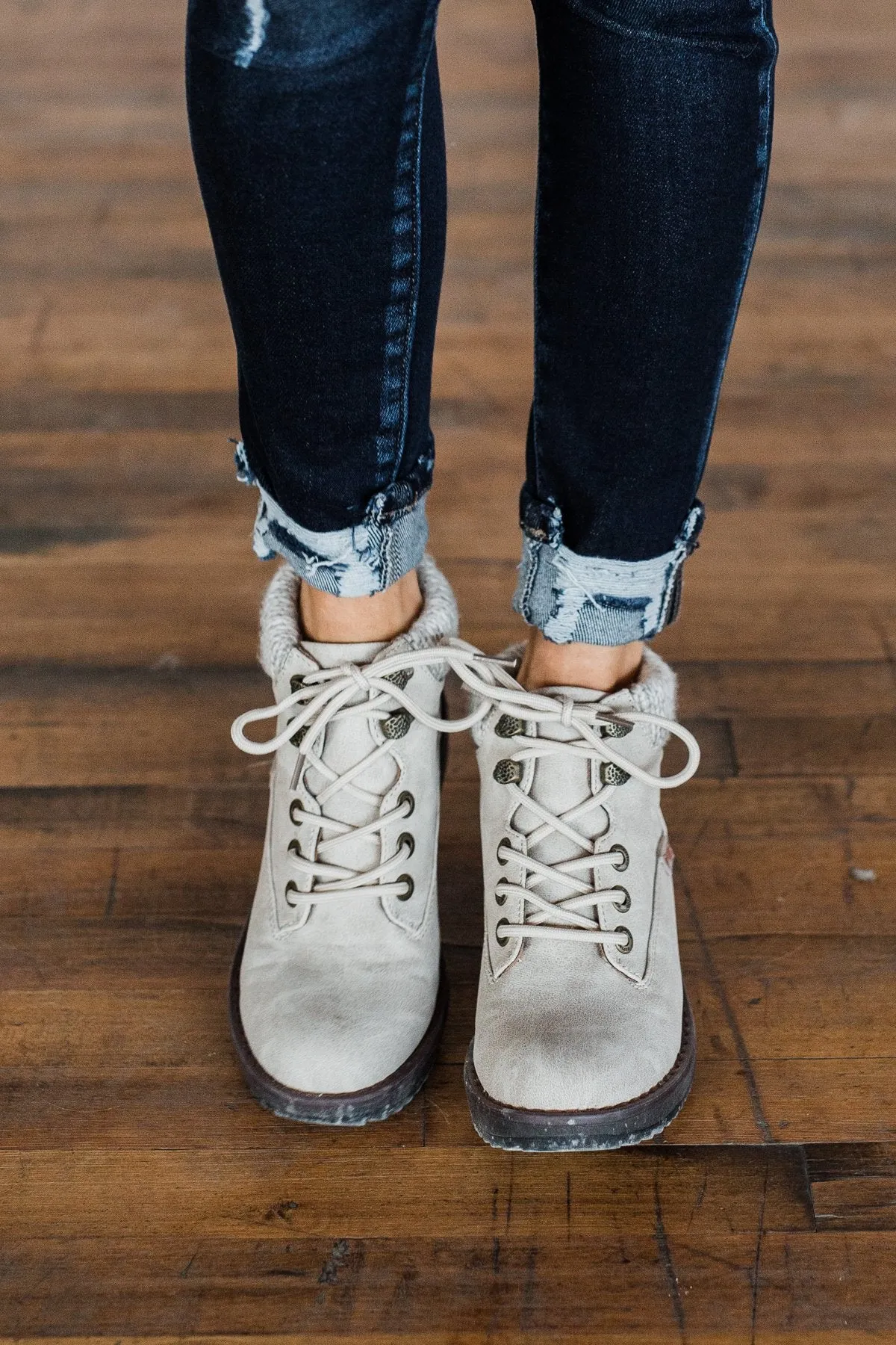 Blowfish Comet Booties- Light Taupe