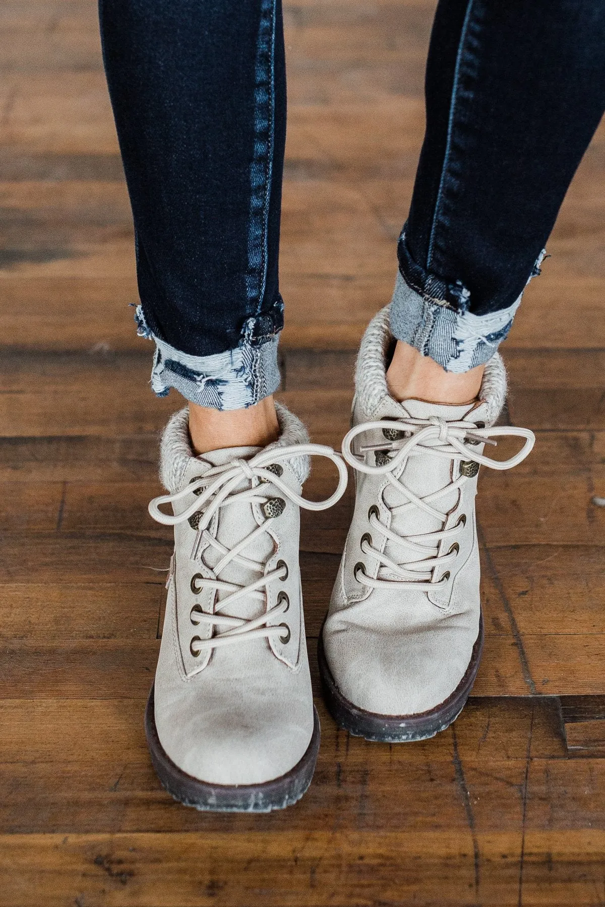 Blowfish Comet Booties- Light Taupe