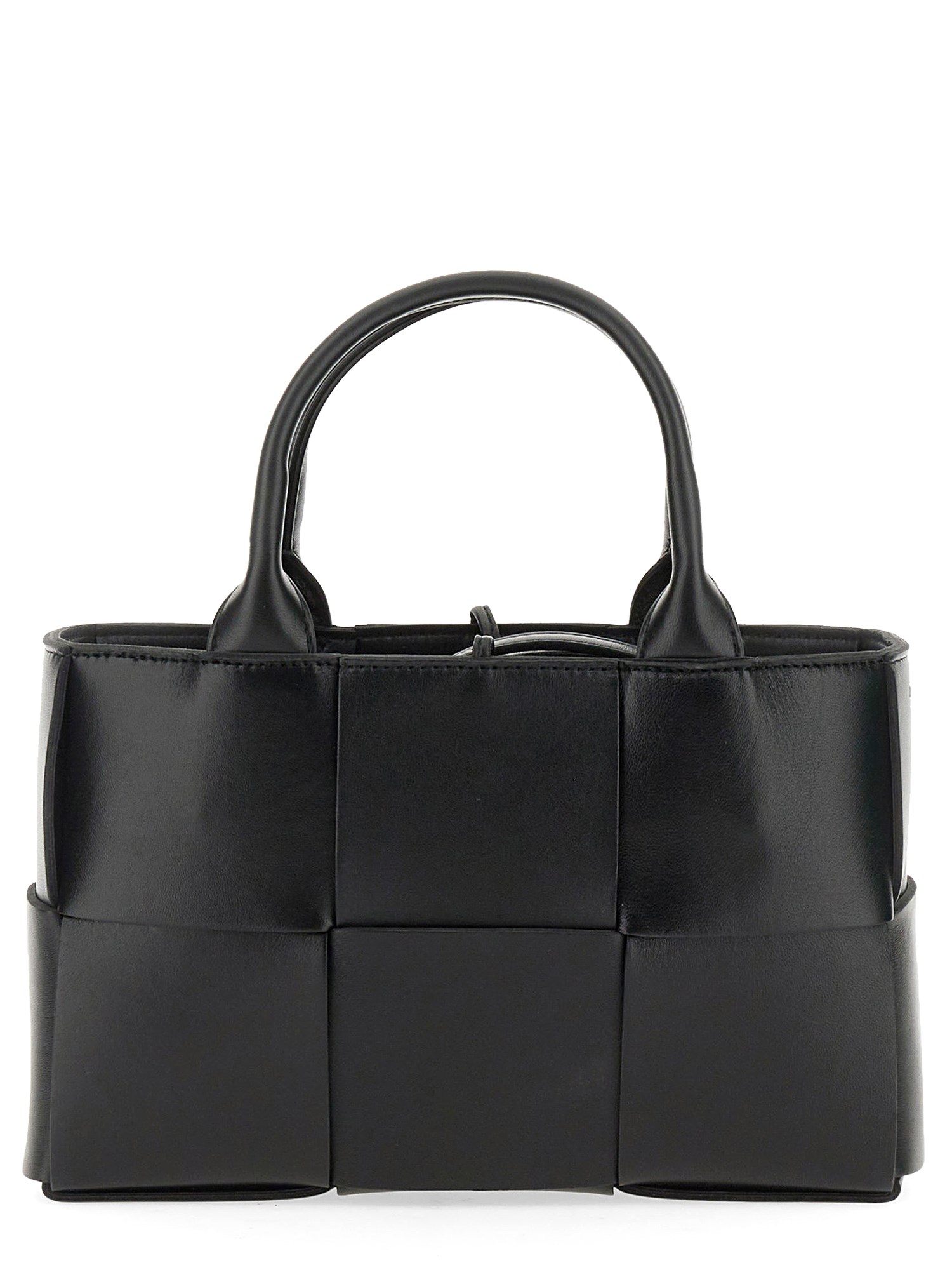 BOTTEGA VENETA    ARCO MINI LEATHER TOTE BAG WITH WOVEN PATTERN