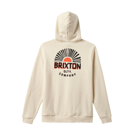 Brixton Rising Sun Hoodie - Whitecap