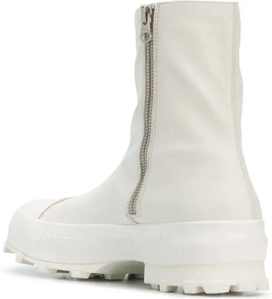 CamperLab Traktori zipped ankle boots White