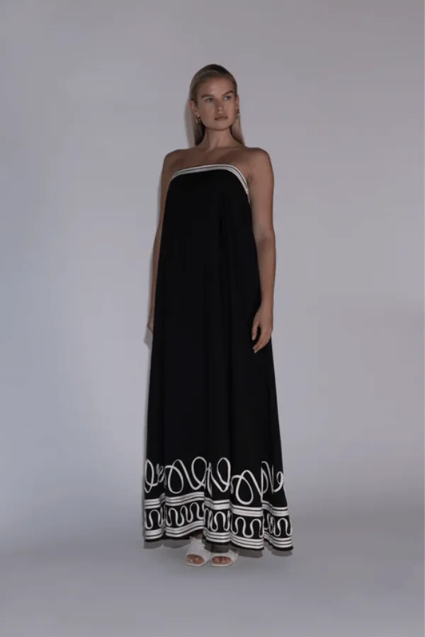 Casella Maxi Dress Noir