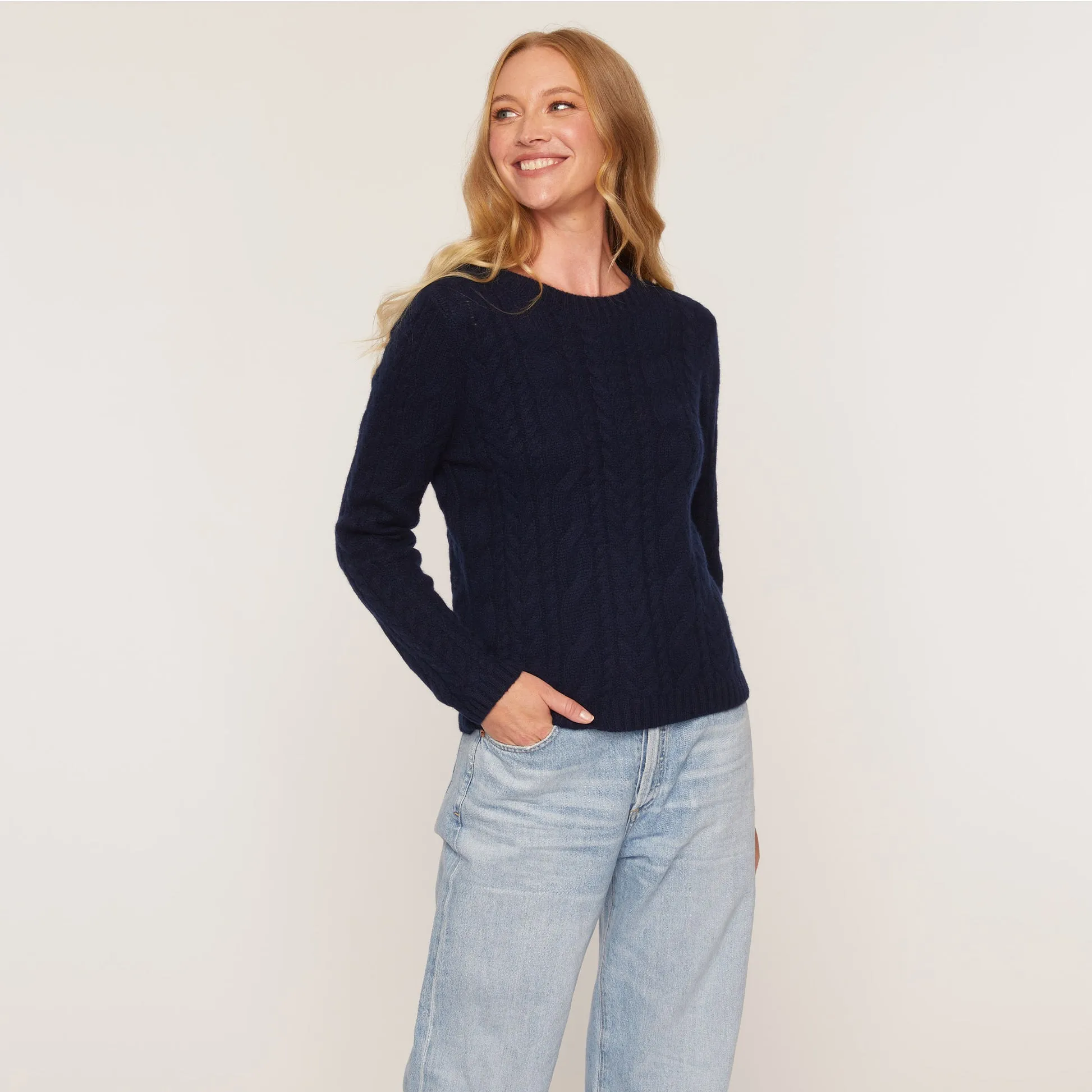 Cashmere Project Cashmere Cable Crew Sweater