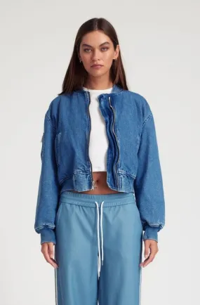 Coco Denim Bomber Jacket