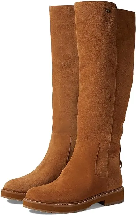 Cole Haan Greenwich Tall Boot Golden Honey Suede/Antique Waterproof Knee Boots