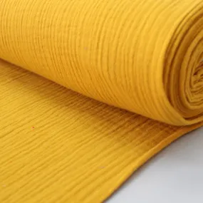 Cotton Double Gauze  - Mustard