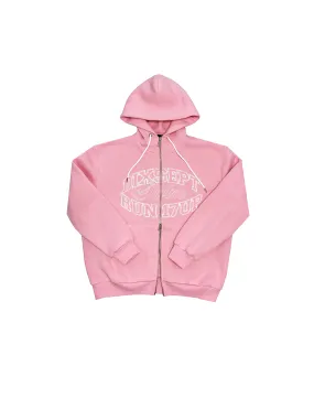 Dixsept Run17Up Zip Up Pink Hoodie