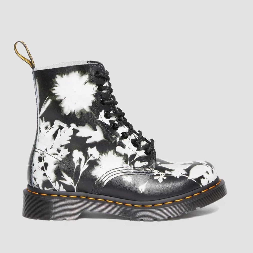 Dr. Martens Women's Pascal Floral Shadow - Black+White