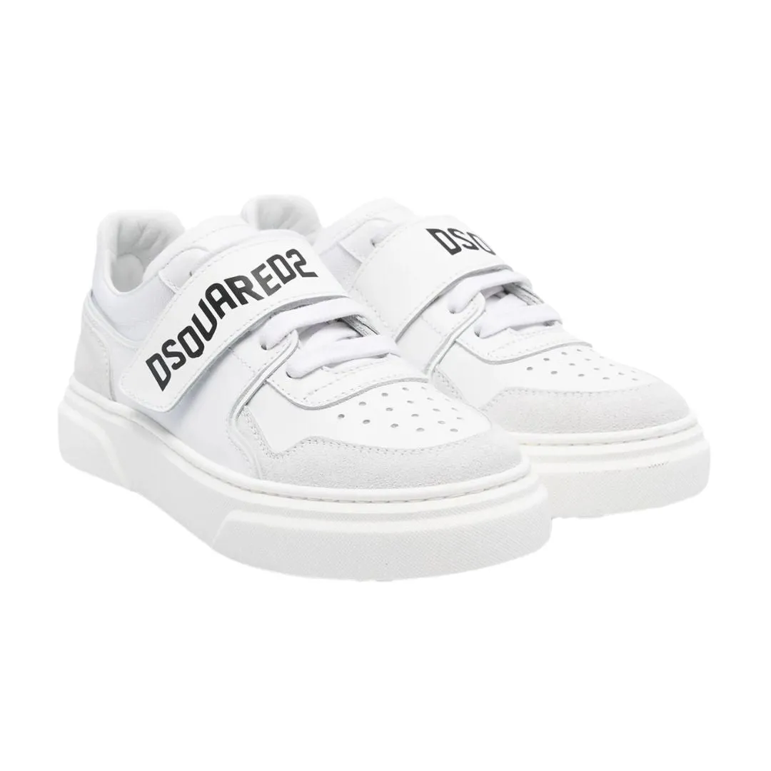 Dsquared2 Sneaker Strap Logo White