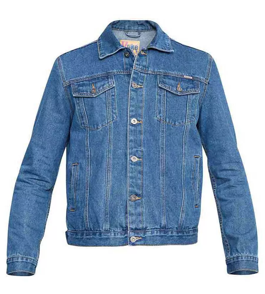 Duke Big Mens Blue Stonewash Western Style Trucker Denim Jacket (TRUCKER)