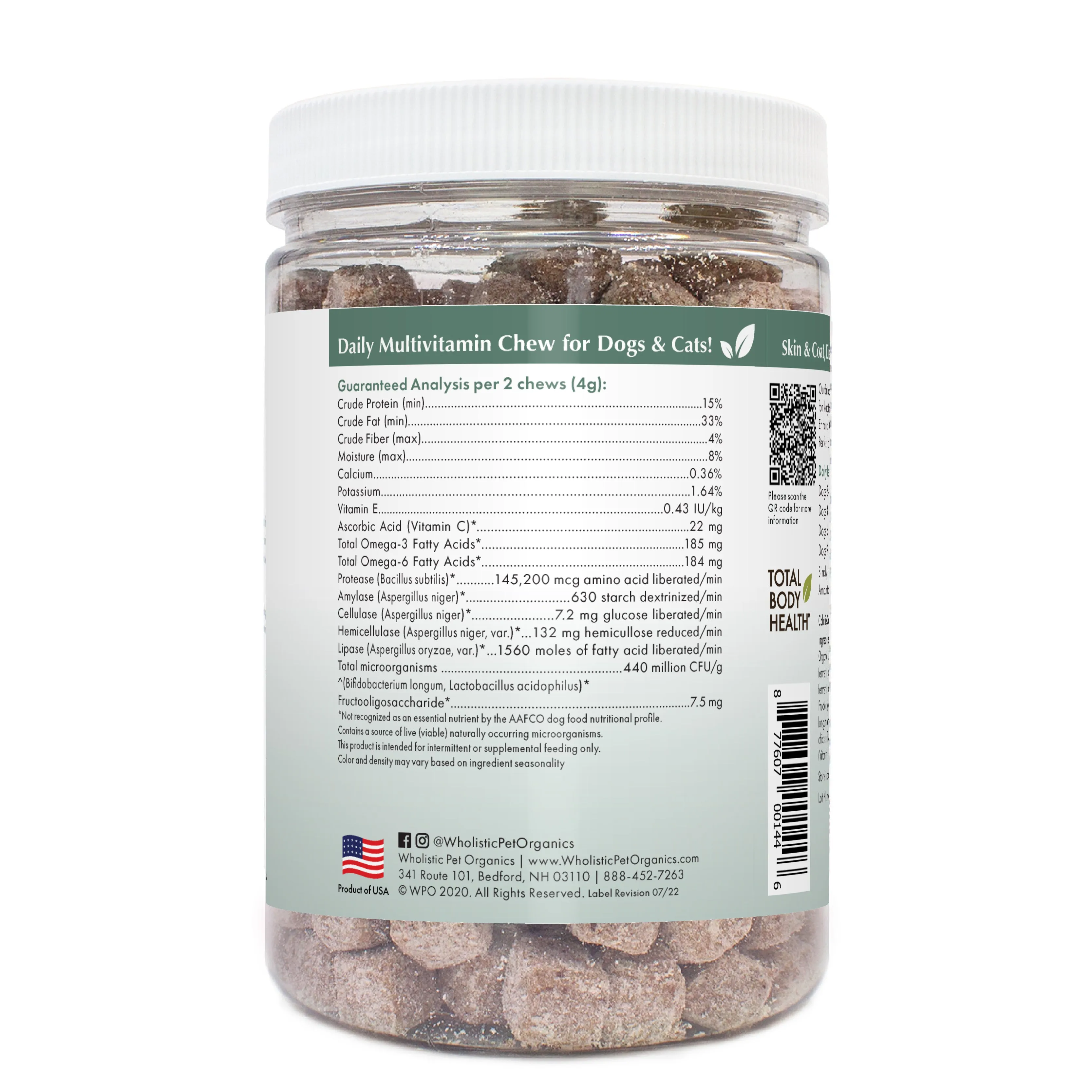 Enhanced Daily Multivitamin Soft Chews (formerly Canine Complete)