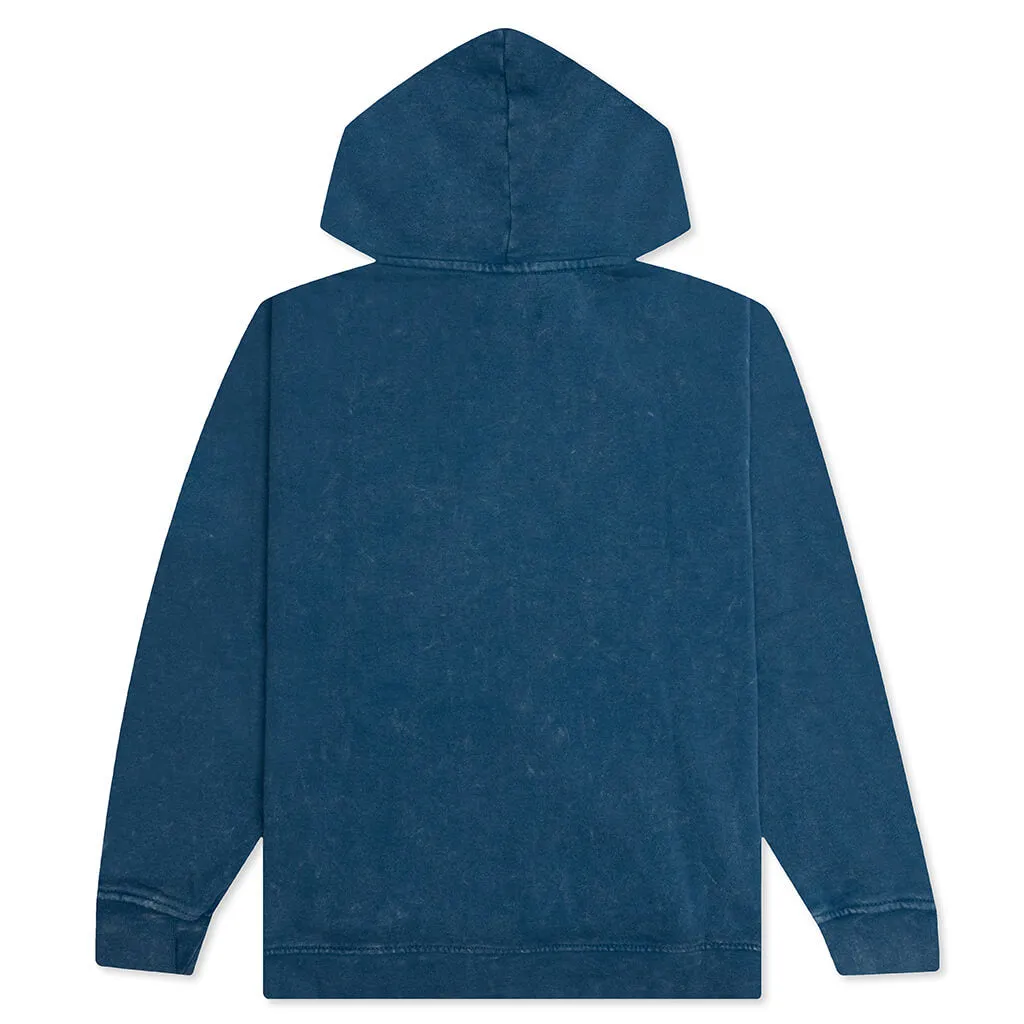 Essential Washed Fleece Hoodie - French Blue