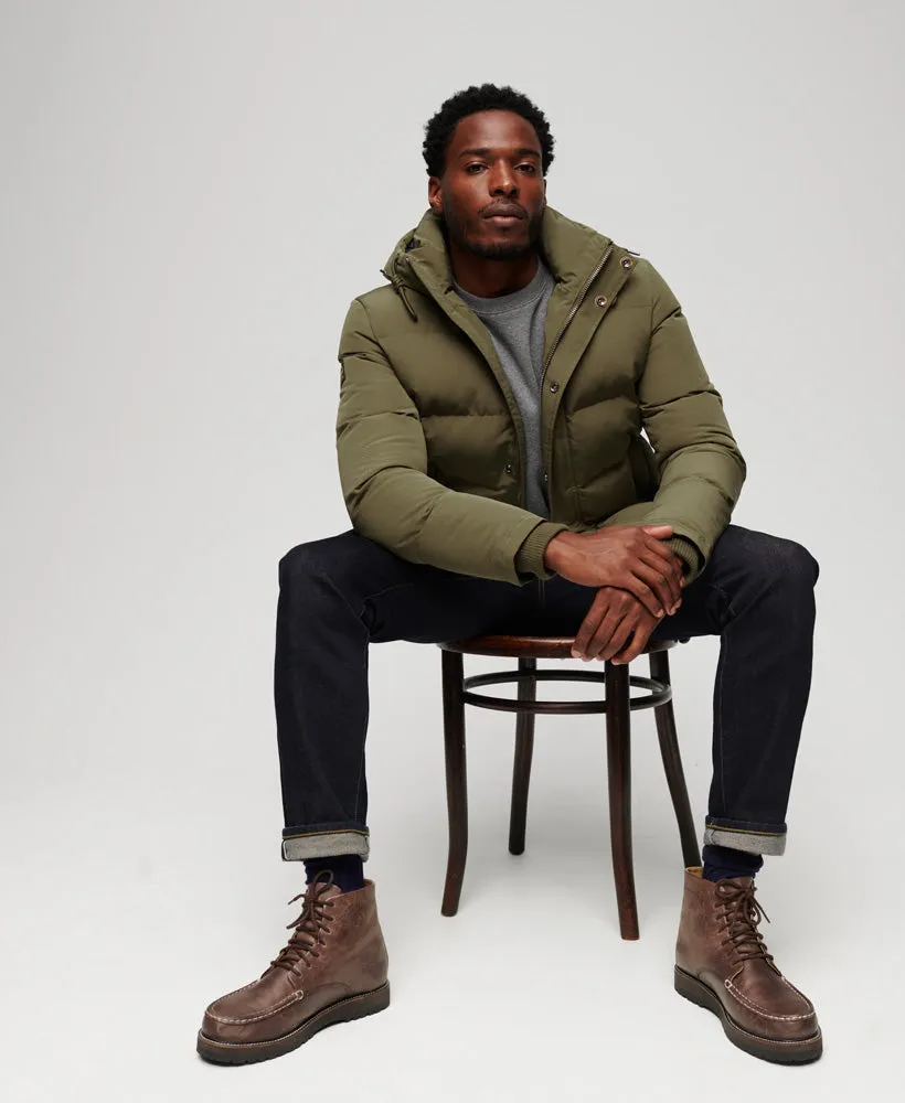 Everest Hooded Puffer Jacket | Khaki